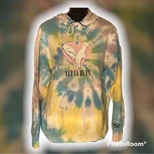 Let us be us samii ryan X dolls kill hoodie tiedye size medium